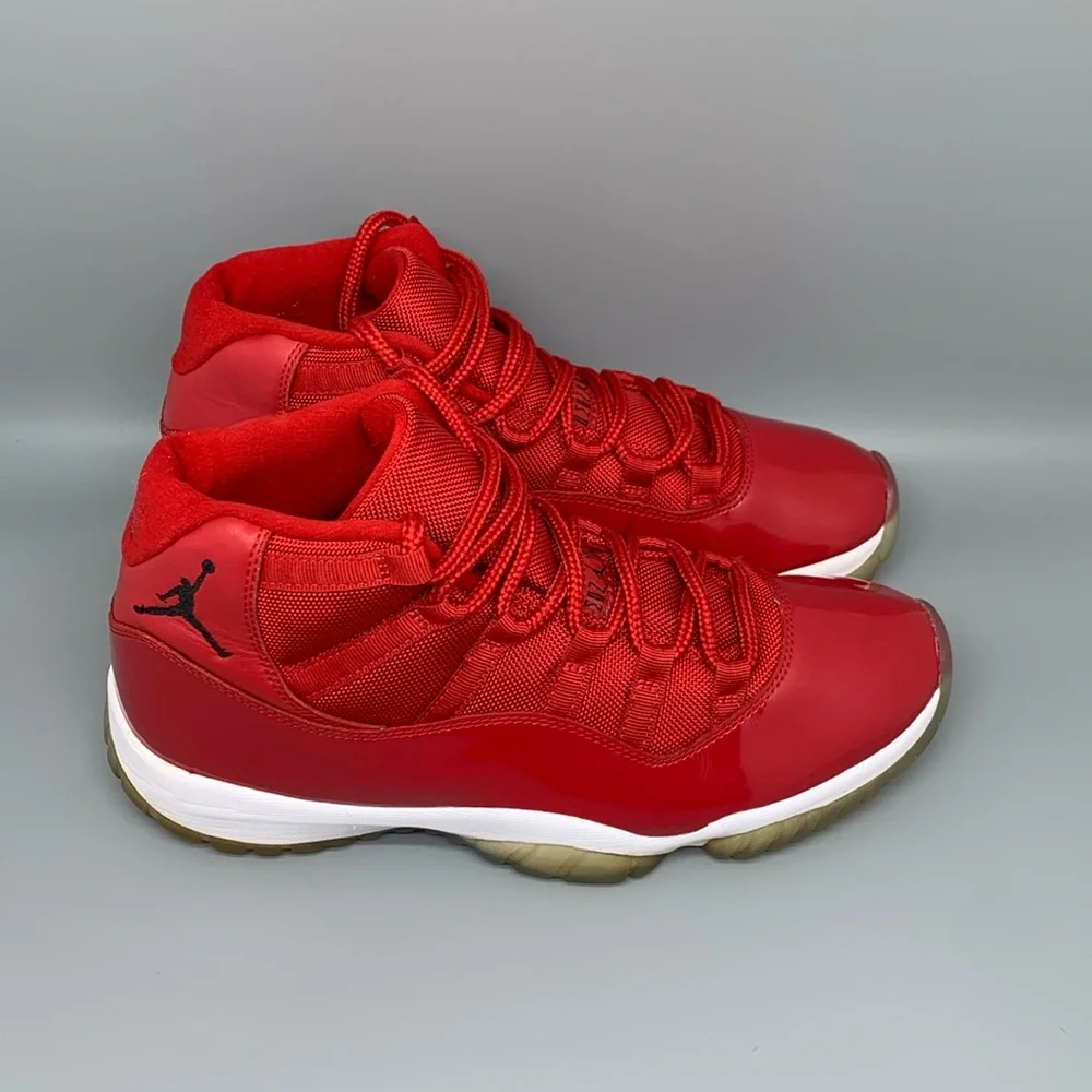 Jordan 11 Retro High Win Like '96 Basketball‎ Shoes 378037-623 Men's Sz 10.5